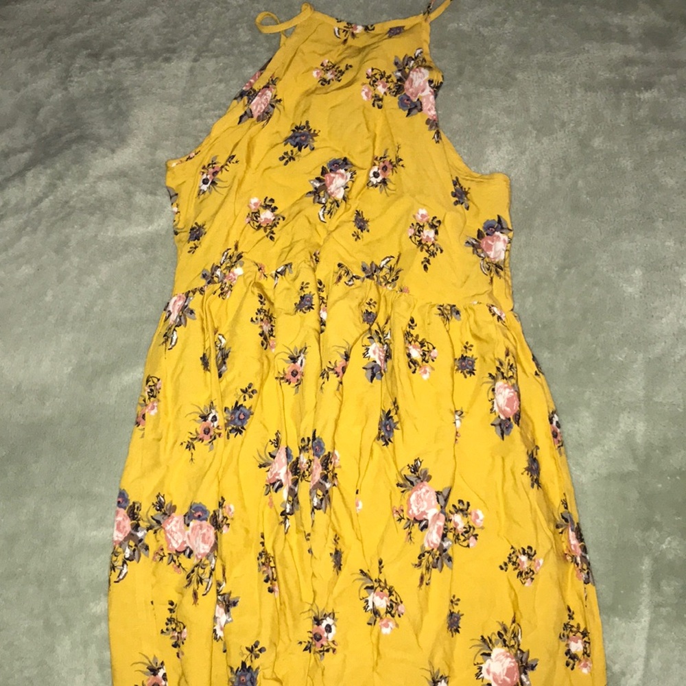 Rue 21 yellow flower dress size xs